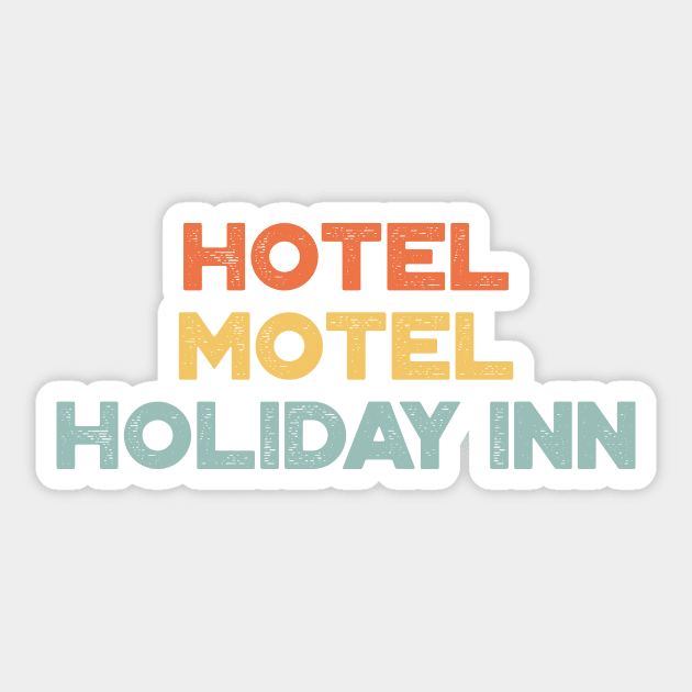 Hotel Motel Holiday Inn The Sugarhill Gang Sunset Hip Hop Sticker by truffela